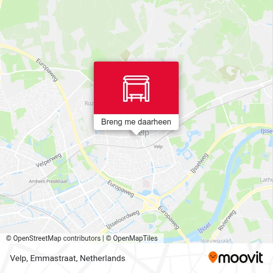 Velp, Emmastraat kaart