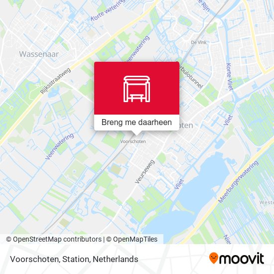 Voorschoten, Station kaart