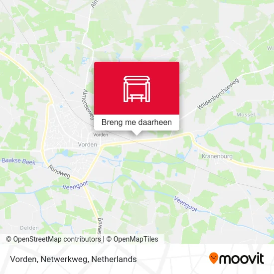 Vorden, Netwerkweg kaart