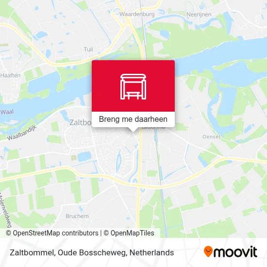 Zaltbommel, Oude Bosscheweg kaart