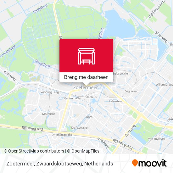 Zoetermeer, Zwaardslootseweg kaart