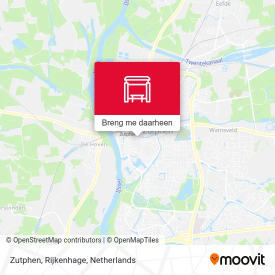 Zutphen, Rijkenhage kaart