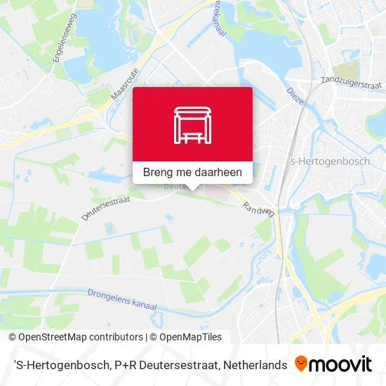 'S-Hertogenbosch, P+R Deutersestraat kaart