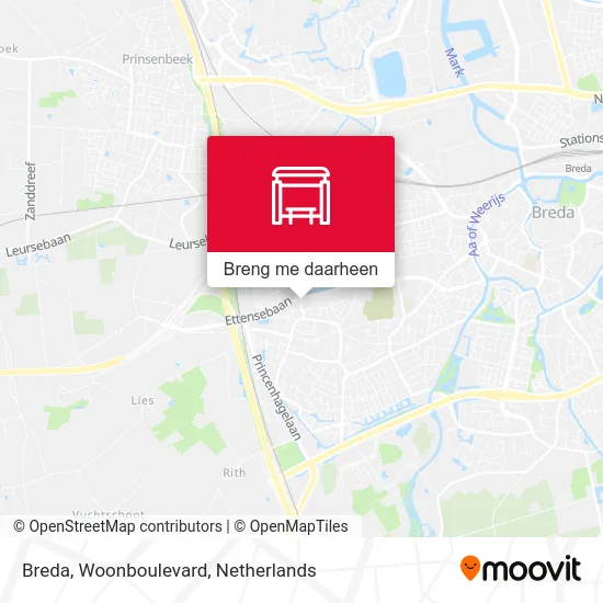 Breda, Woonboulevard kaart
