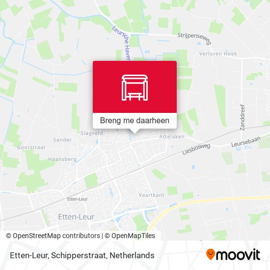 Etten-Leur, Schipperstraat kaart