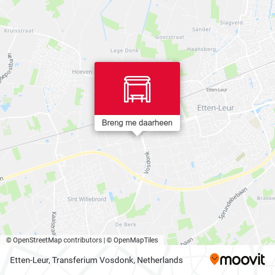 Etten-Leur, Transferium Vosdonk kaart