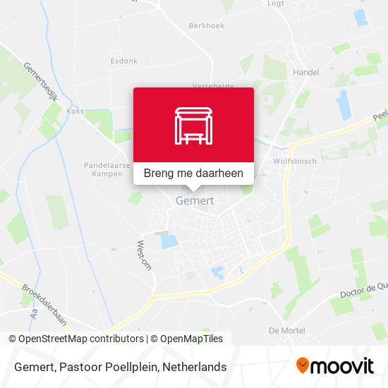 Gemert, Pastoor Poellplein kaart