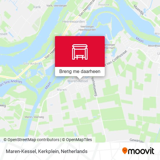 Maren-Kessel, Kerkplein kaart