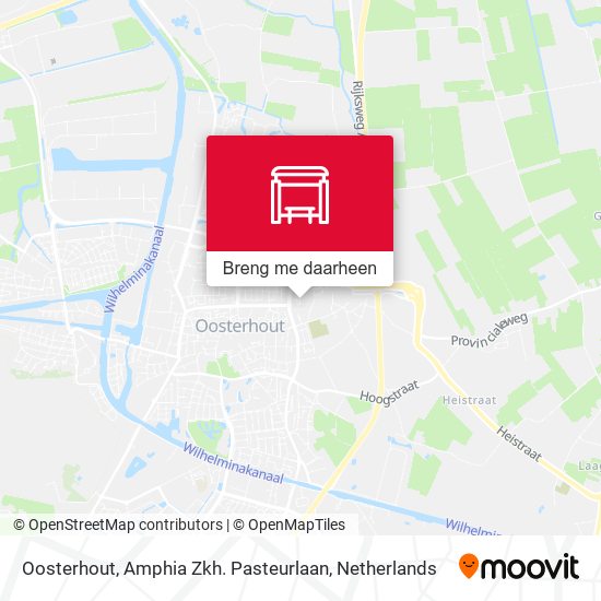 Oosterhout, Amphia Zkh. Pasteurlaan kaart