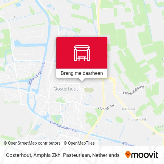 Oosterhout, Amphia Zkh. Pasteurlaan kaart