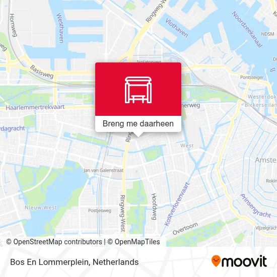 Bos En Lommerplein kaart