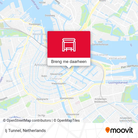 Ij Tunnel kaart