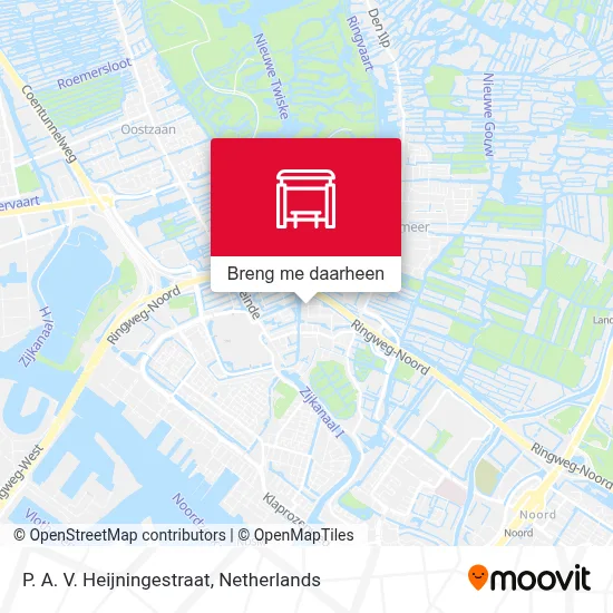 P. A. V. Heijningestraat kaart
