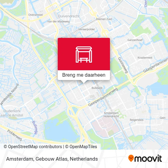 Amsterdam, Gebouw Atlas kaart