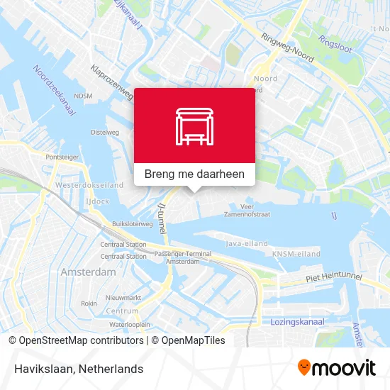 Havikslaan kaart