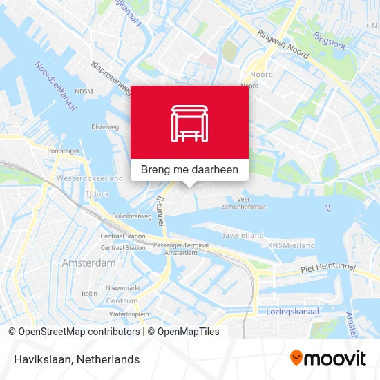 Havikslaan kaart