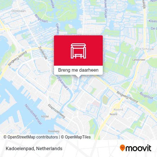 Kadoelenpad kaart