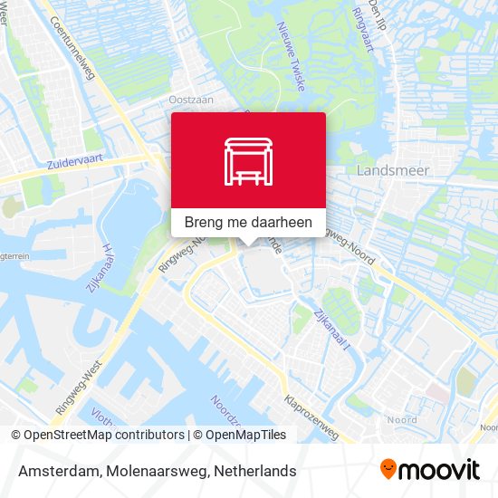 Amsterdam, Molenaarsweg kaart