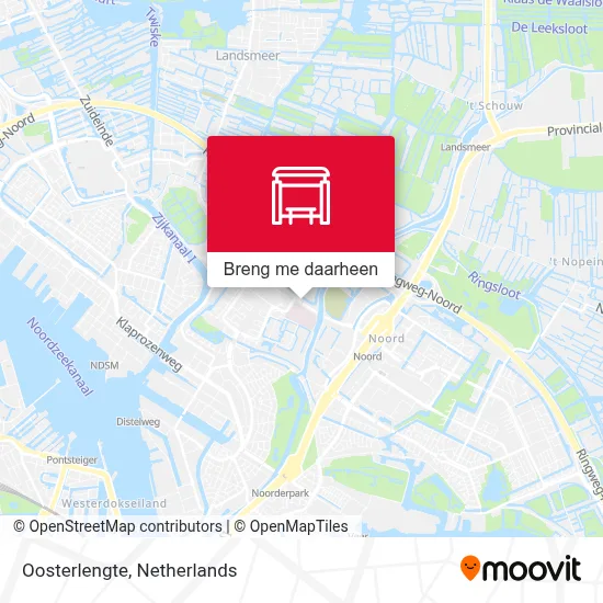 Oosterlengte kaart