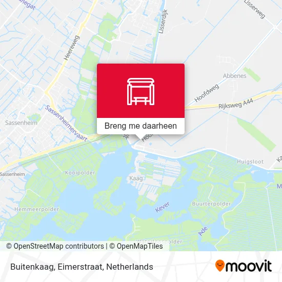 Buitenkaag, Eimerstraat kaart