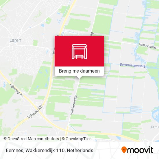 Eemnes, Wakkerendijk 110 kaart