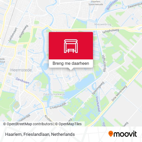 Haarlem, Frieslandlaan kaart