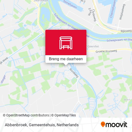 Abbenbroek, Gemeentehuis kaart