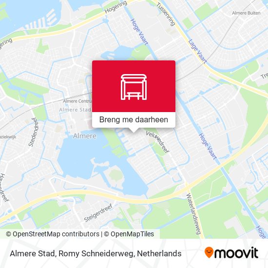 Almere Stad, Romy Schneiderweg kaart