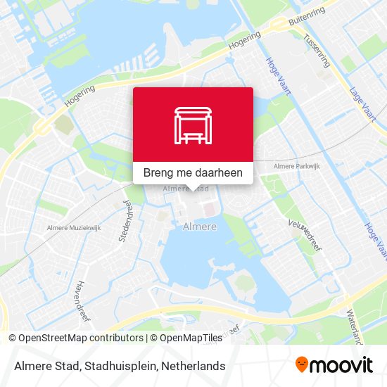 Almere Stad, Stadhuisplein kaart