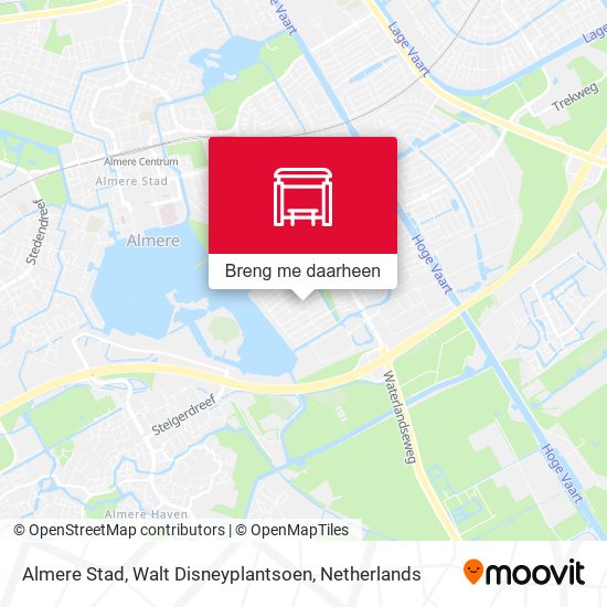 Almere Stad, Walt Disneyplantsoen kaart