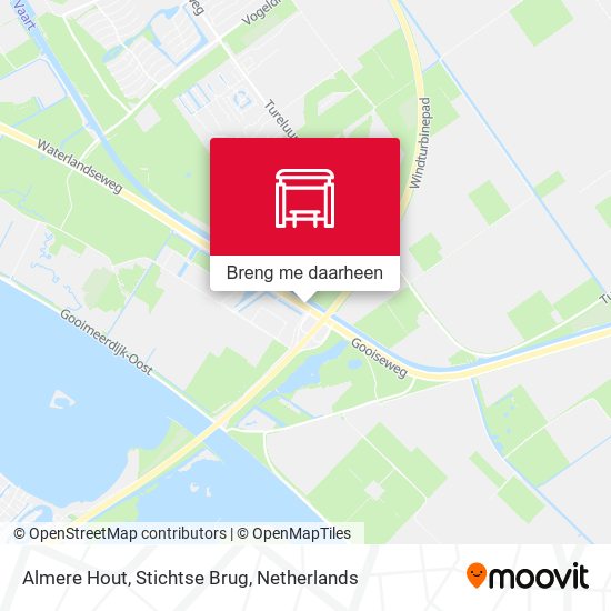 Almere Hout, Stichtse Brug kaart