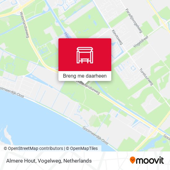 Almere Hout, Vogelweg kaart