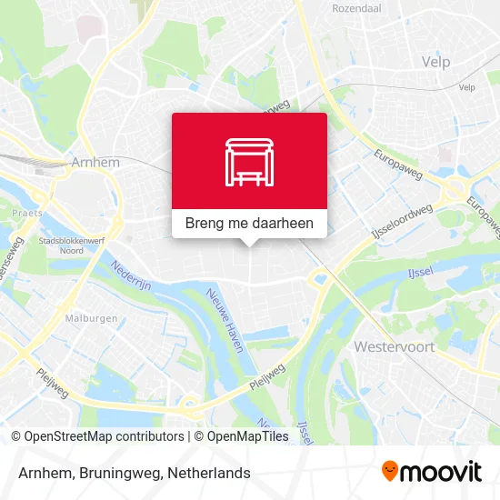 Arnhem, Bruningweg kaart