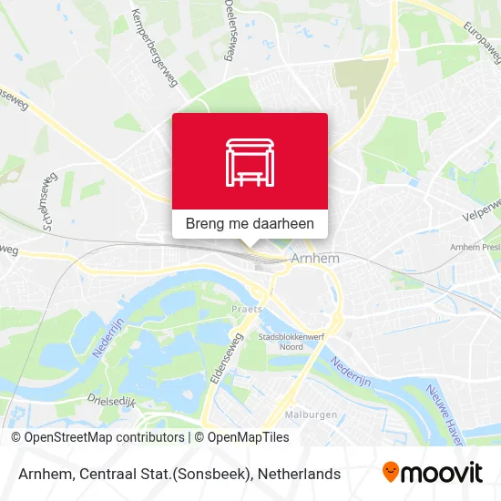 Arnhem, Centraal Stat.(Sonsbeek) kaart