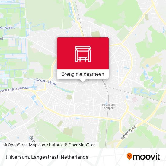 Hilversum, Langestraat kaart
