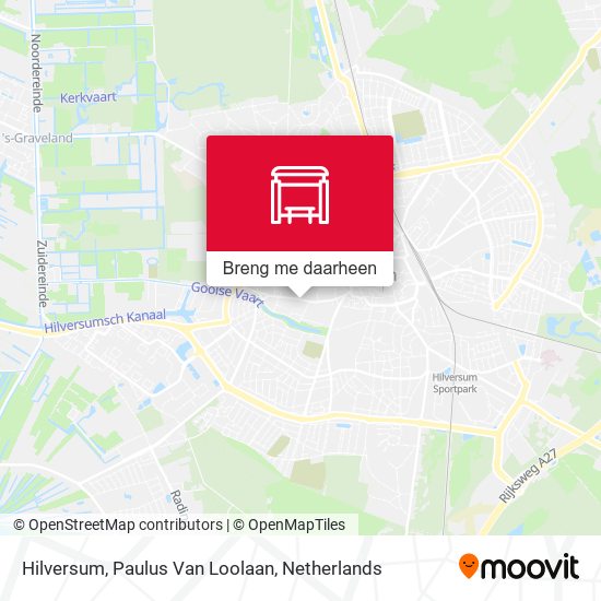 Hilversum, Paulus Van Loolaan kaart