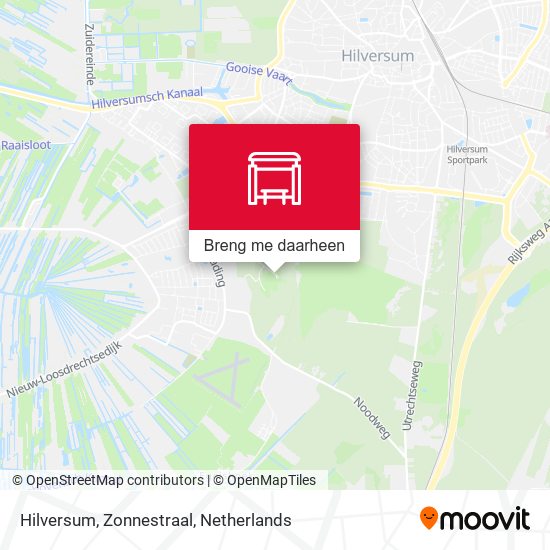 Hilversum, Zonnestraal kaart