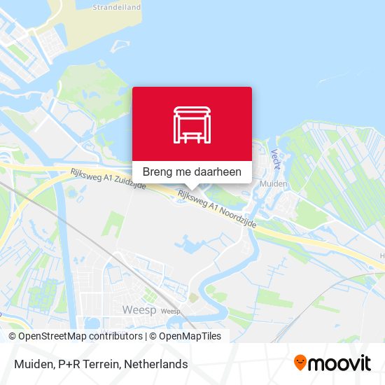 Muiden, P+R Terrein kaart