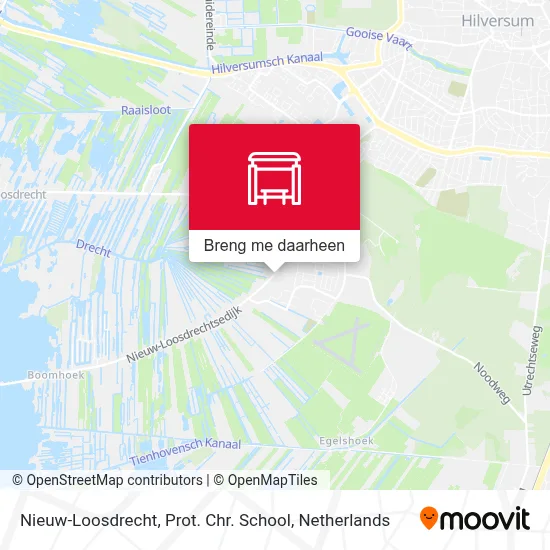 Nieuw-Loosdrecht, Prot. Chr. School kaart