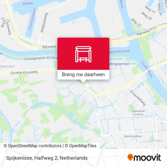 Spijkenisse, Halfweg 2 kaart