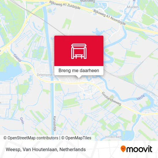 Weesp, Van Houtenlaan kaart