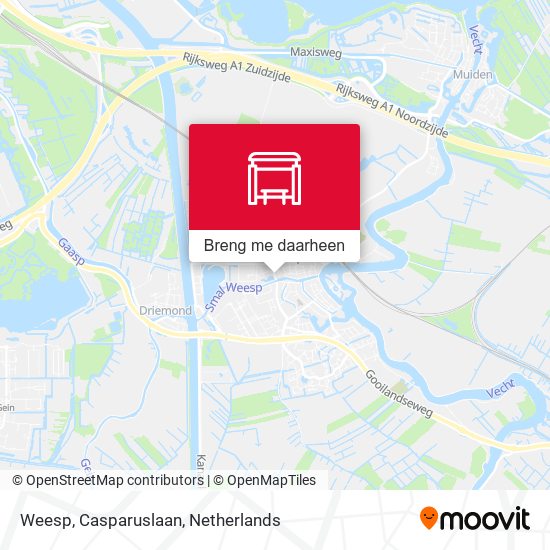 Weesp, Casparuslaan kaart