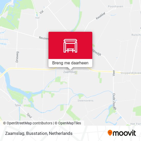 Zaamslag, Busstation kaart