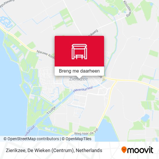 Zierikzee, De Wieken (Centrum) kaart