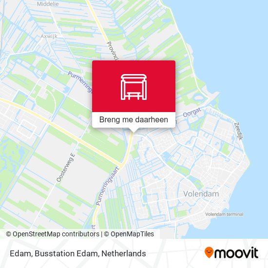 Edam, Busstation Edam kaart