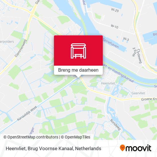 Heenvliet, Brug Voornse Kanaal kaart