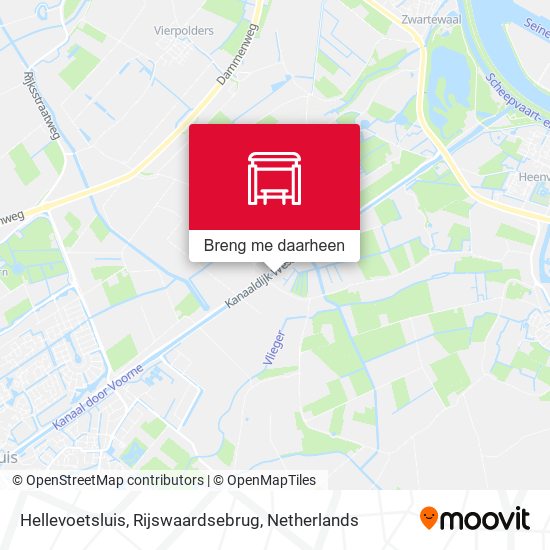 Hellevoetsluis, Rijswaardsebrug kaart