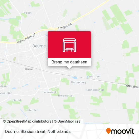 Deurne, Blasiusstraat kaart