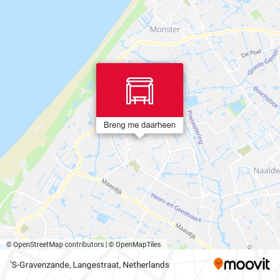 'S-Gravenzande, Langestraat kaart