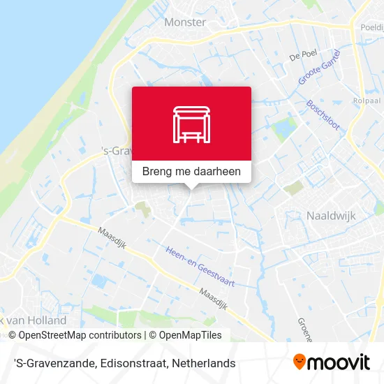 'S-Gravenzande, Edisonstraat kaart